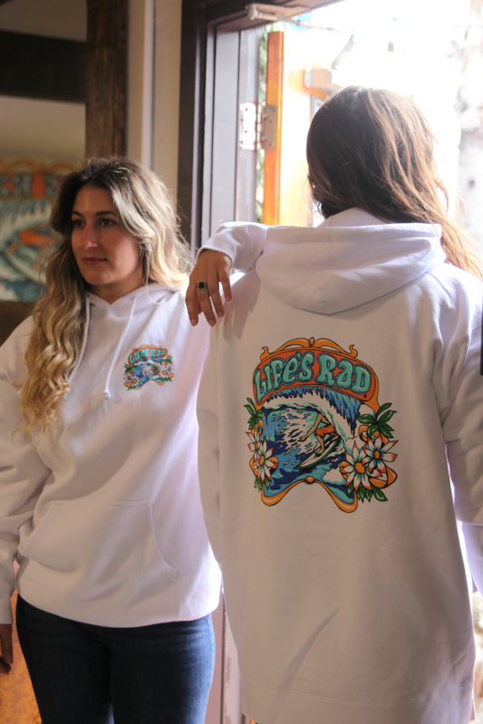 70s Surfer Hoodie - White